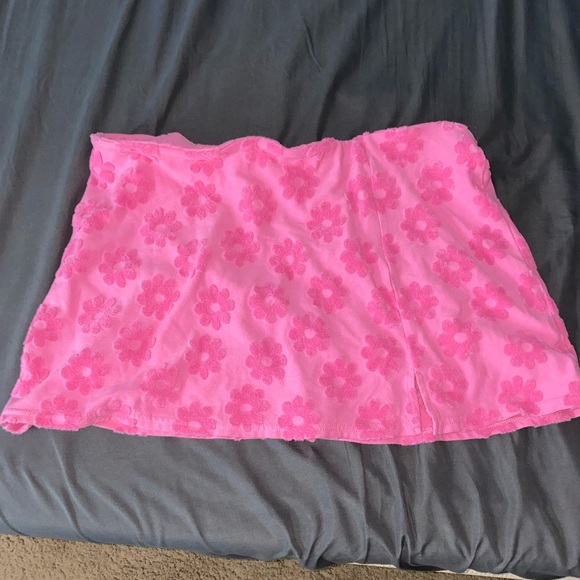 American Eagle Pink Floral Print Skirt - Picture 1 of 1